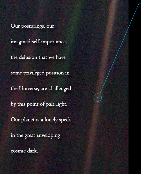 Pale Blue Dot from Carol Sagan