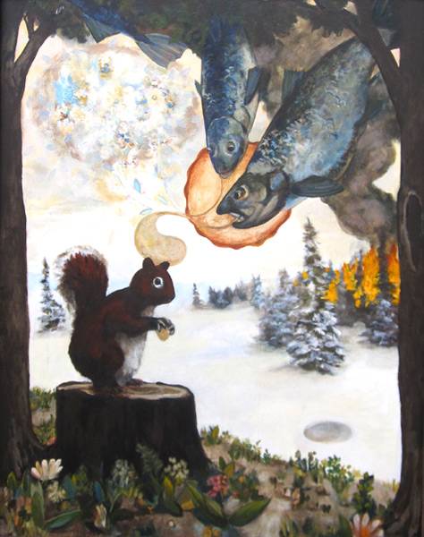 The Parting of the Four Seasons. Painting by Chris P